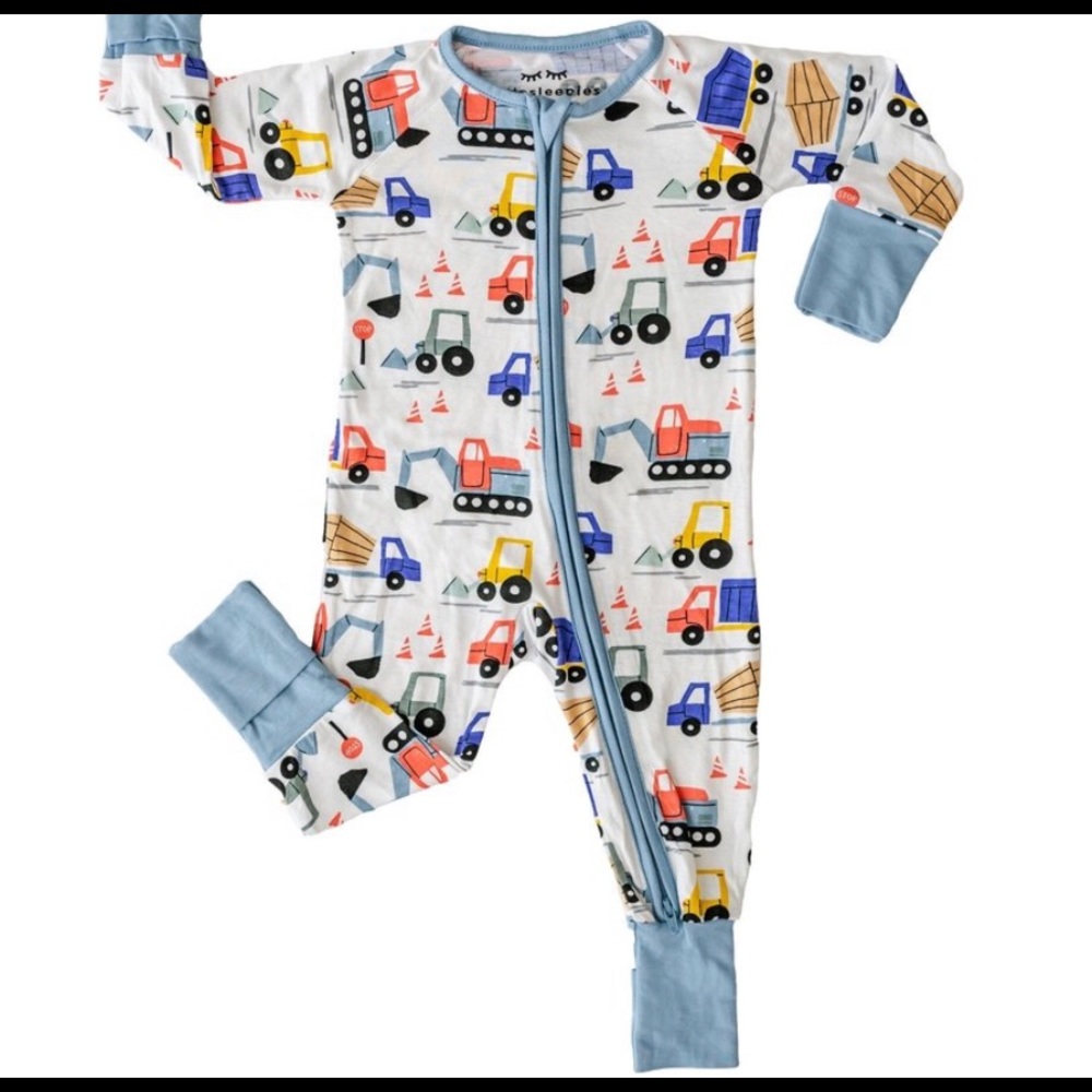 Little Sleepies Zippy- construction 6-12months